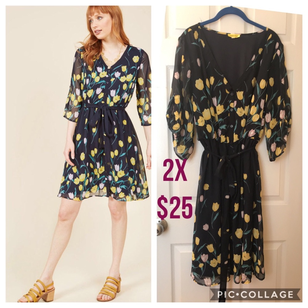 ModCloth Gracious Guest Shirt Dress 2X